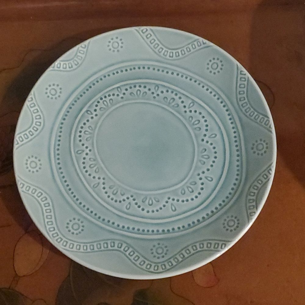 Threshold Kennet Azure Stoneware Dinner Plate 10.5"